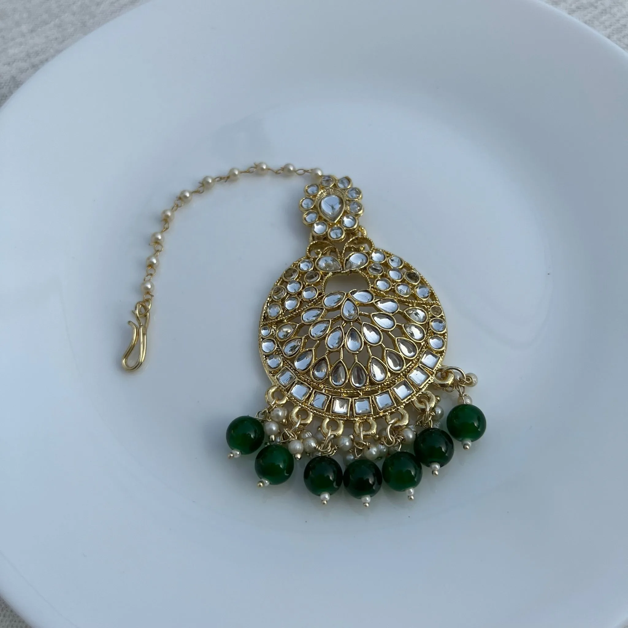 Best Price Teeka Pearl Drops in Green